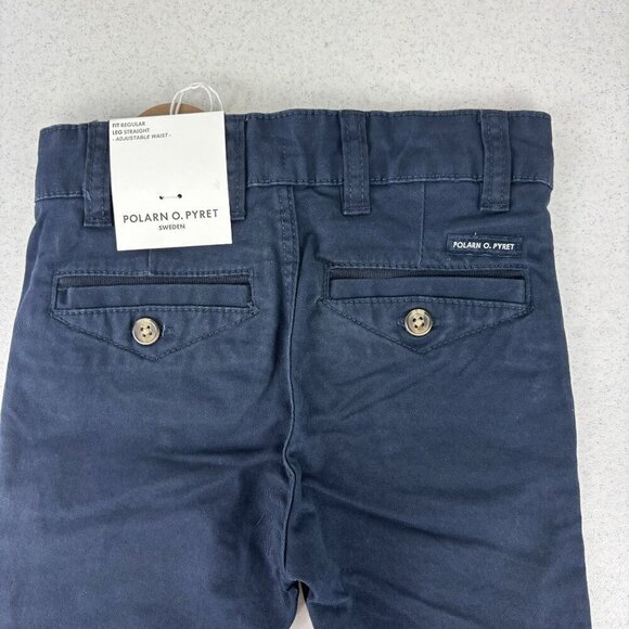 Polarn O. Pyret Regular Straight Leg Pants Navy NWT 9-12M - Picture 7 of 8